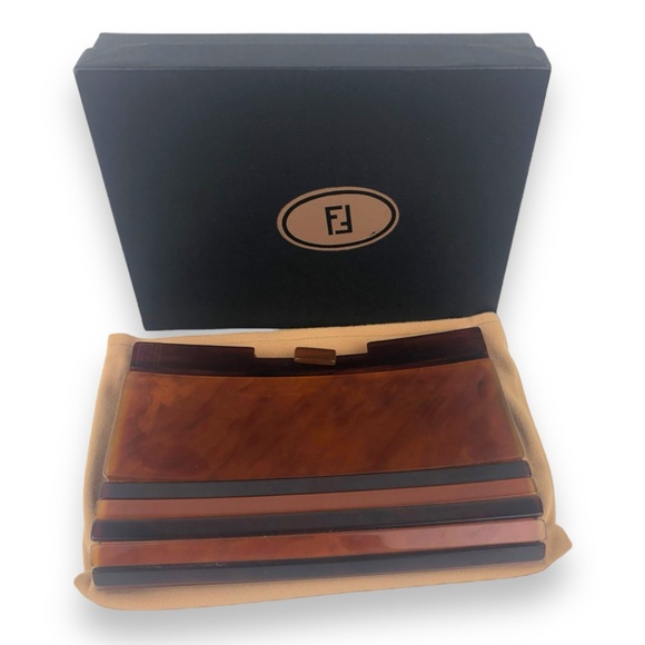 RARE Fendi vintage lucite clutch bag - Picture 8 of 8